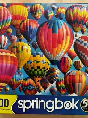 Springbok Multicolor Hot Air Balloon Puzzle - Vibrant Sky Scene, Puzzle